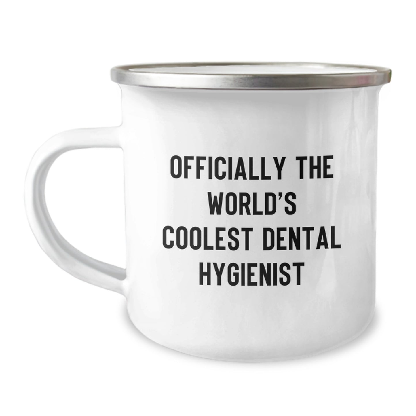 Funny Dental Hygienist Gifts for Men - Officially The World's Coolest Dental Hygienist Camping Mug, Perfect Unique Father's Day Unique Gift from Men to Dad - Image 1