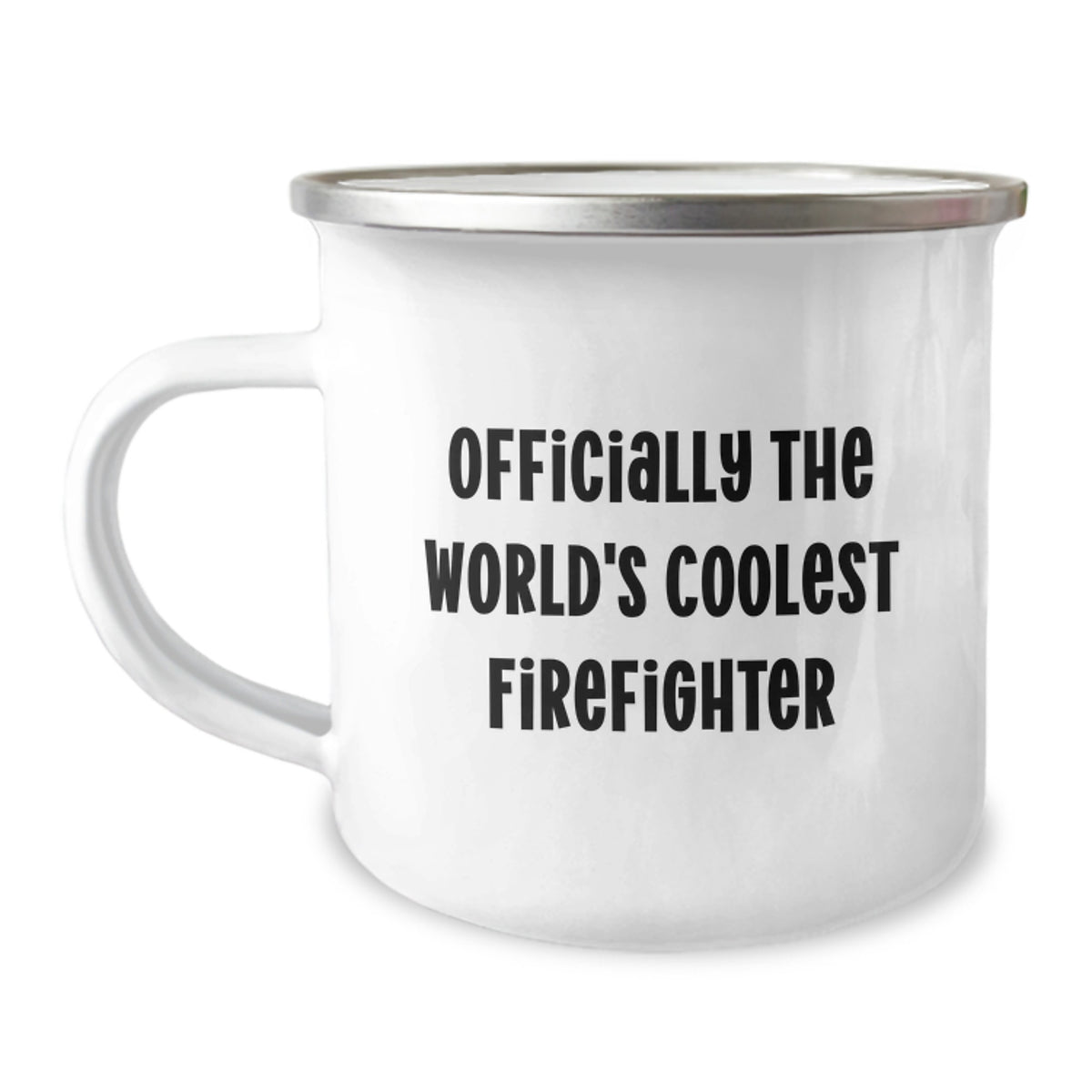 Coolest Firefighter Camping Mug Funny Quote Gifts for Firefighter Gifts from Family - Image 1
