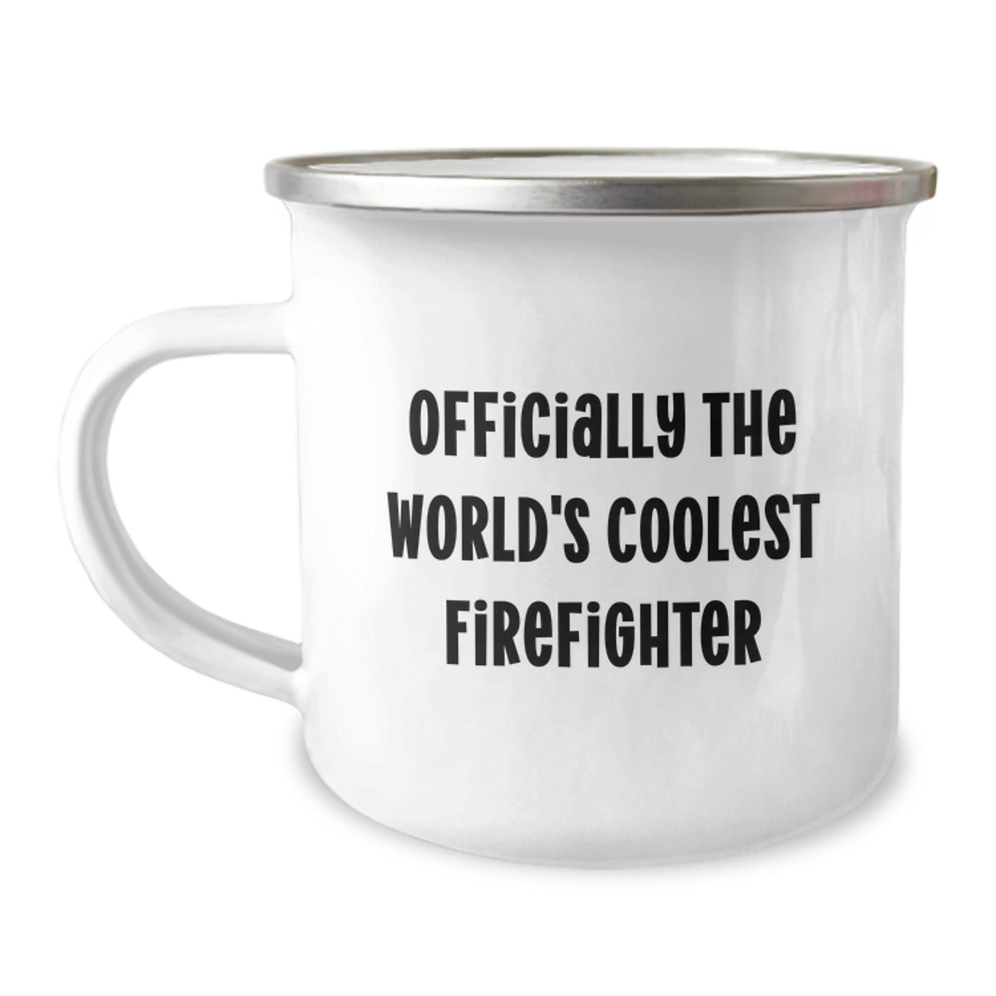 Coolest Firefighter Camping Mug Funny Quote Gifts for Firefighter Gifts from Family - Image 1