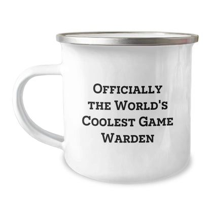 Funny Game Warden Mugs for Men Gifts from Family - Officially The World's Coolest Game Warden, Unique Mother's Day Unique Gifts for Friends and Coworkers - Image 1