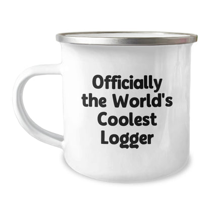 Cozy Logger Gifts for Men Valentine's Unique Camping Mug Officially The World's Coolest Logger from Friends - Image 1