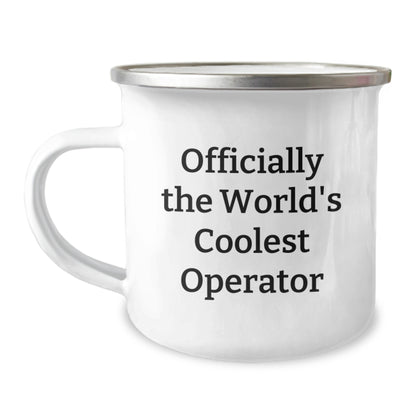 Funny Operator Gifts from Dad for Men, Officially The World's Coolest Operator Camping Mug, Perfect for Father's Day Unique Gifts - Image 1
