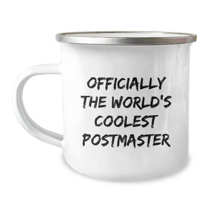 Funny Gifts from Friends to Postmaster - Officially The World's Coolest Postmaster Camping Mug for Mother's Day Unique Gifts - Image 1