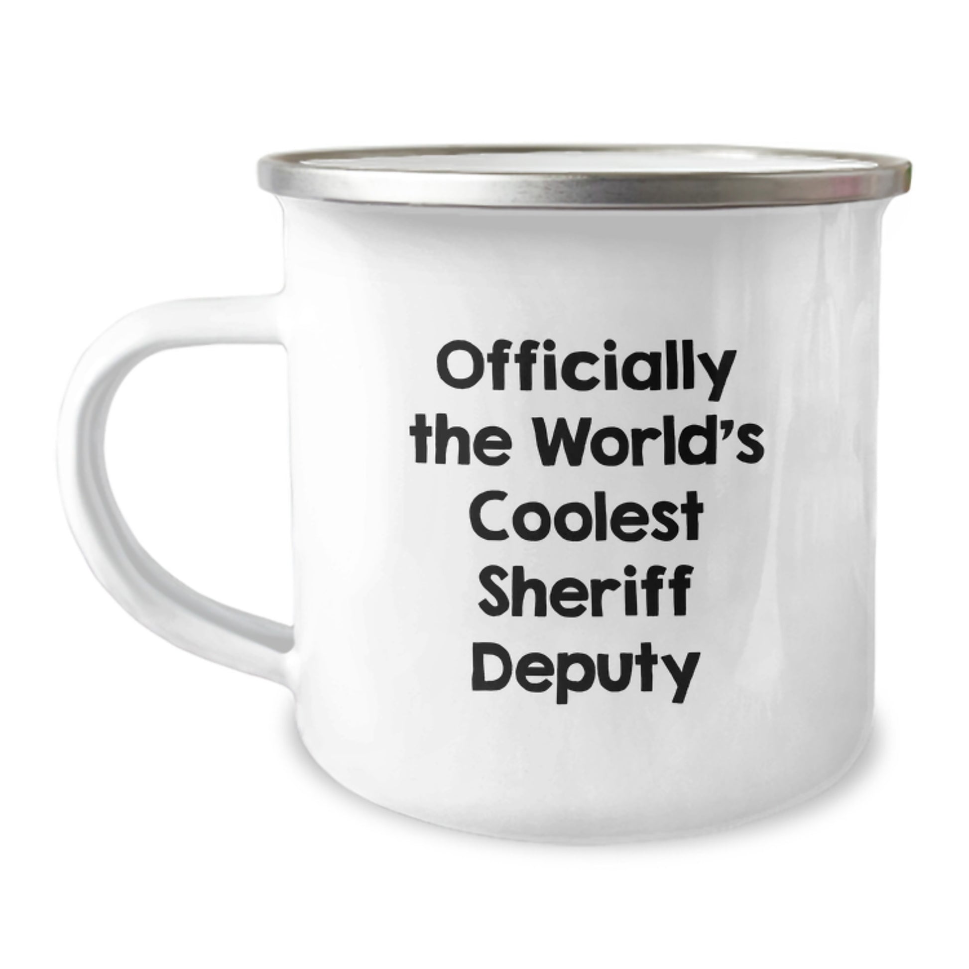 Funny Sheriff Deputy Gifts from Men to Sheriffs Valentine's Unique Mugs - Officially The World's Coolest Sheriff Deputy - Image 1