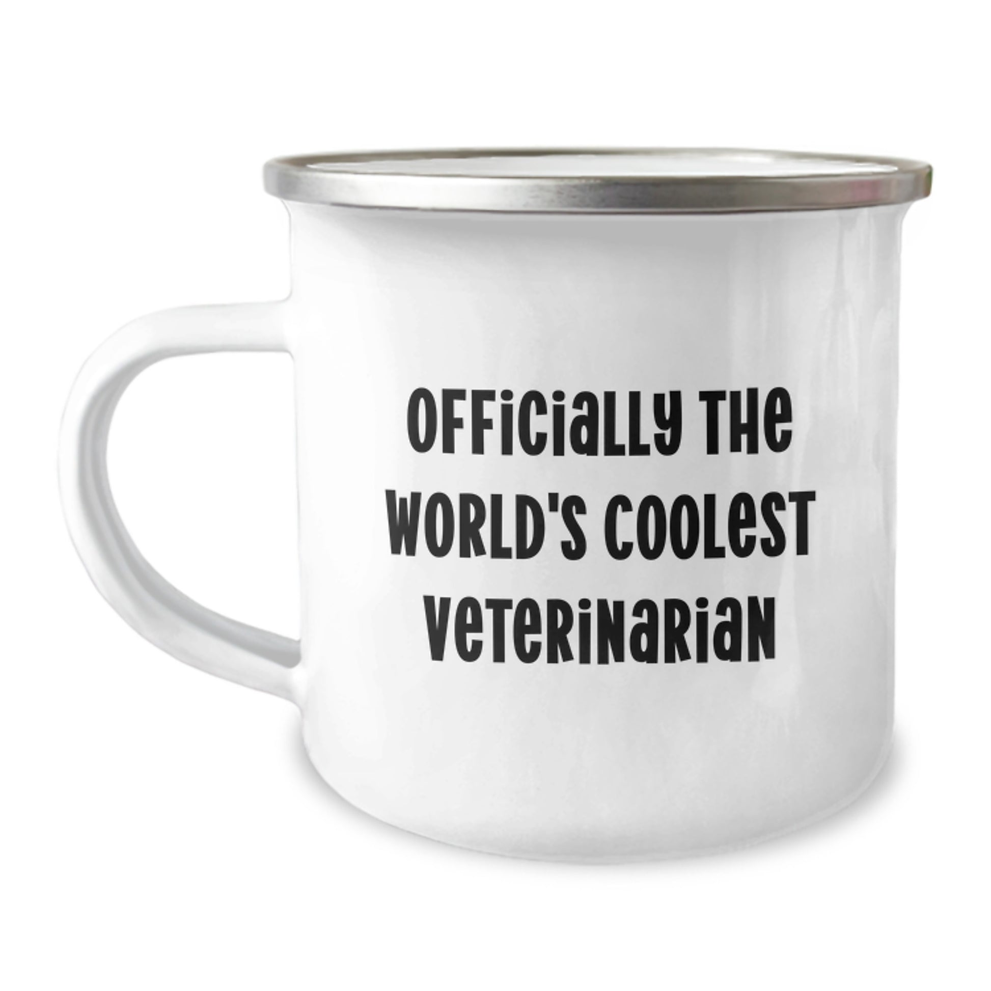 Funny Veterinarian Gifts from Friends, Unique Valentine's Unique Gifts for Veterinarian, Officially the World's Coolest Veterinarian Camping Mug - Image 1