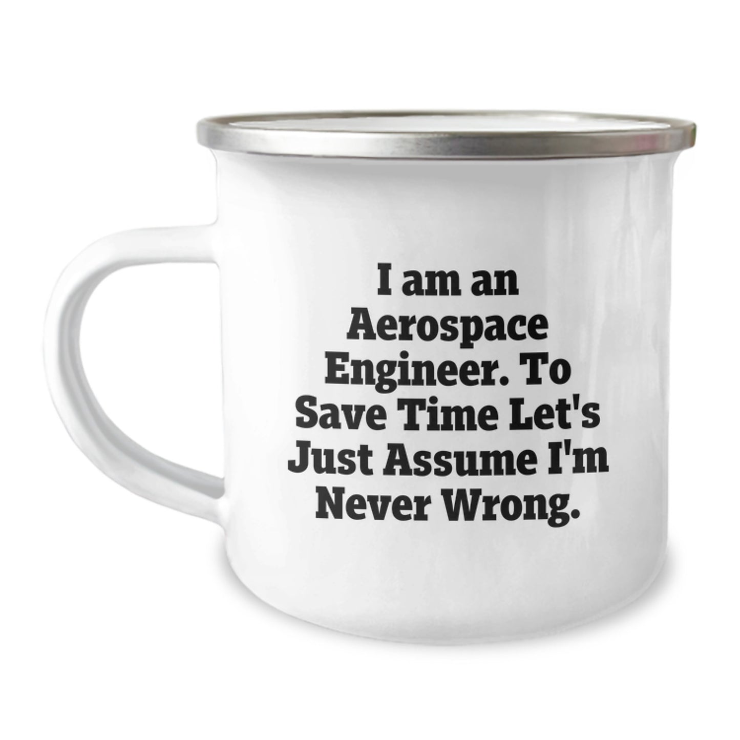 Unique Aerospace Engineer Camping Mug Gifts from Dad - Funny Quote to Save Time - Father's Day Unique Items for Men - Image 1