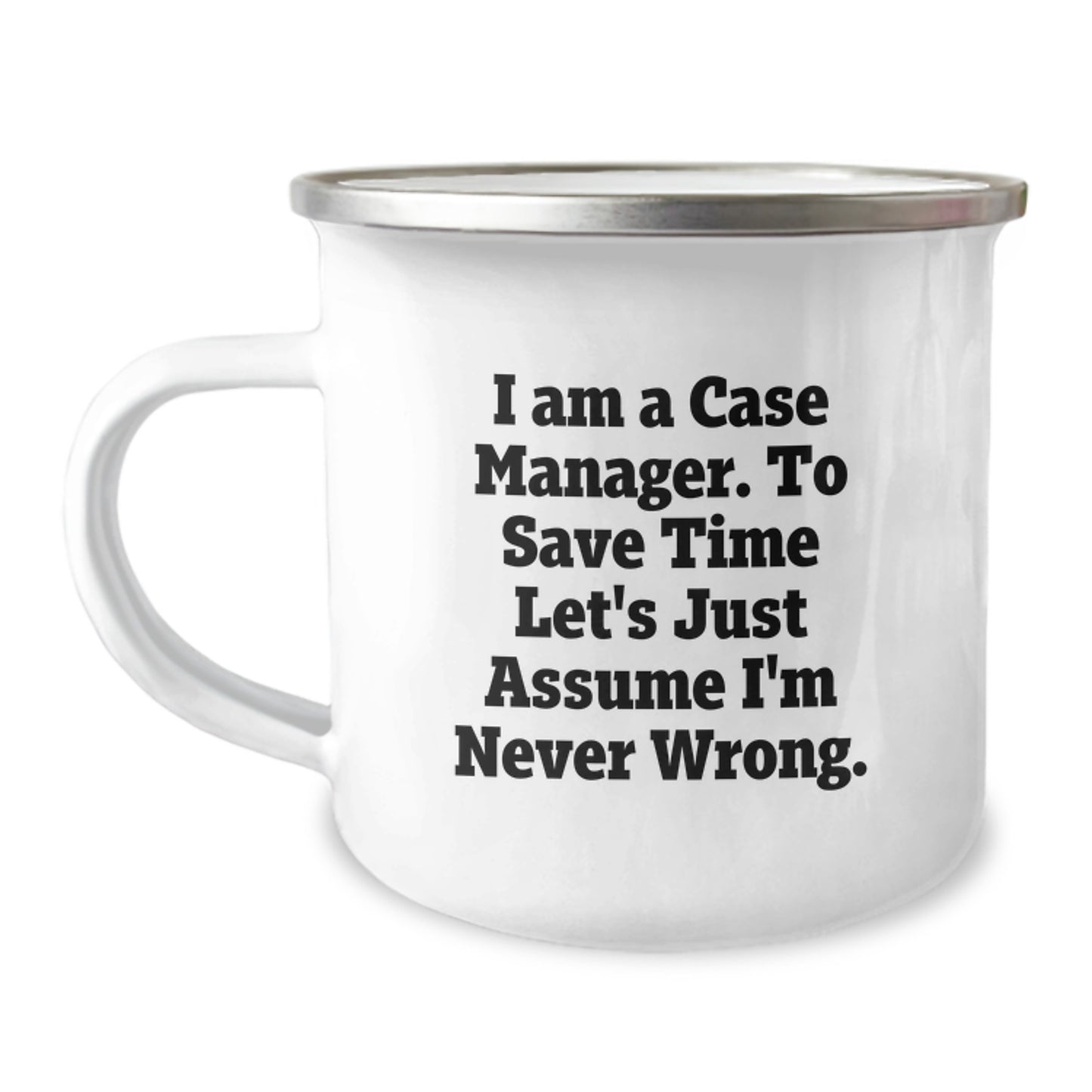 Funny Case Manager Gifts from Family, Unique Camping Mug for Case Manager, Mother's Day Unique Gifts - Image 1