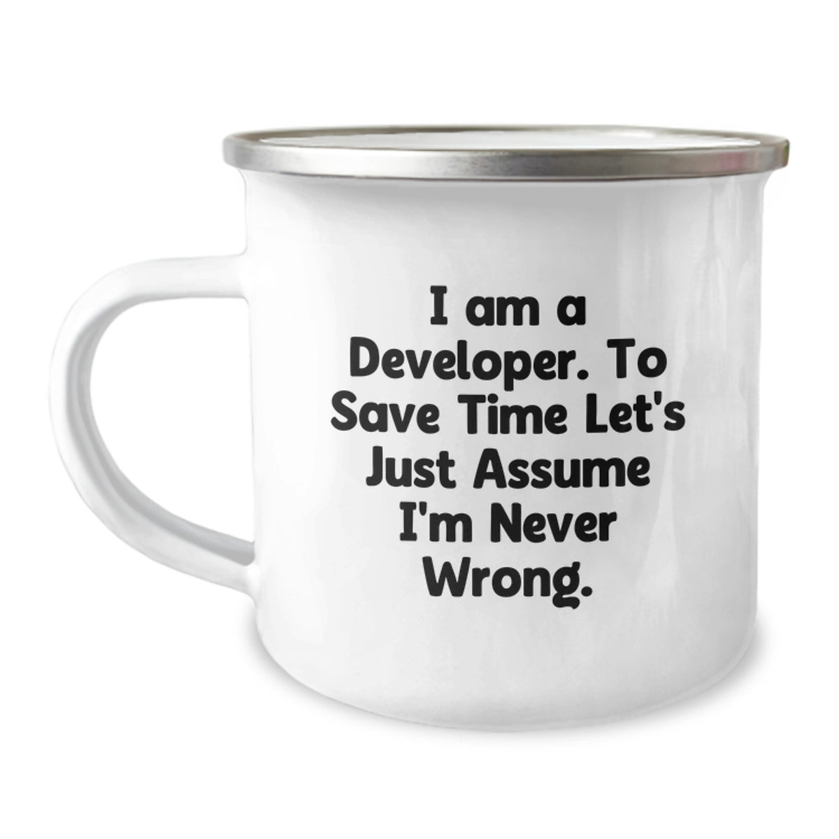 Funny Developer Camping Mug Gifts from Family for Dad on Father's Day - Image 1