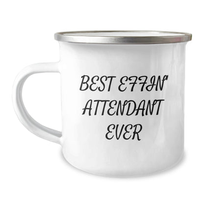 Funny Attendant Camping Mug Gifts for Family Mom from Men Unique - Image 1