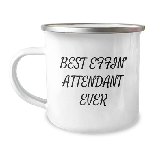 Funny Attendant Camping Mug Gifts for Family Mom from Men Unique - Image 1