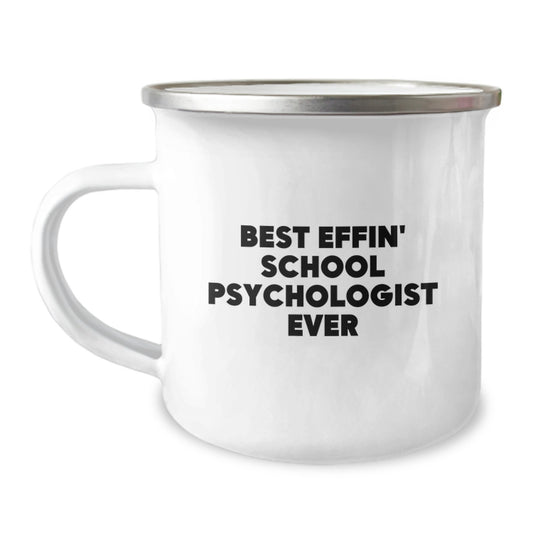 Funny School Psychologist Gifts for Men - Best Effin' School Psychologist Ever, Unique Father's Day Unique Gifts from Friends or Family - Image 1