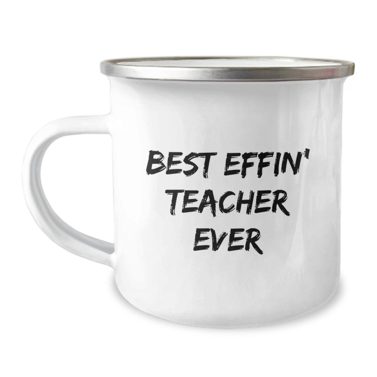 Funny Teacher Camping Mugs Gifts from Family for Best Effin' Teacher Ever, Mother's Day Unique - Image 1
