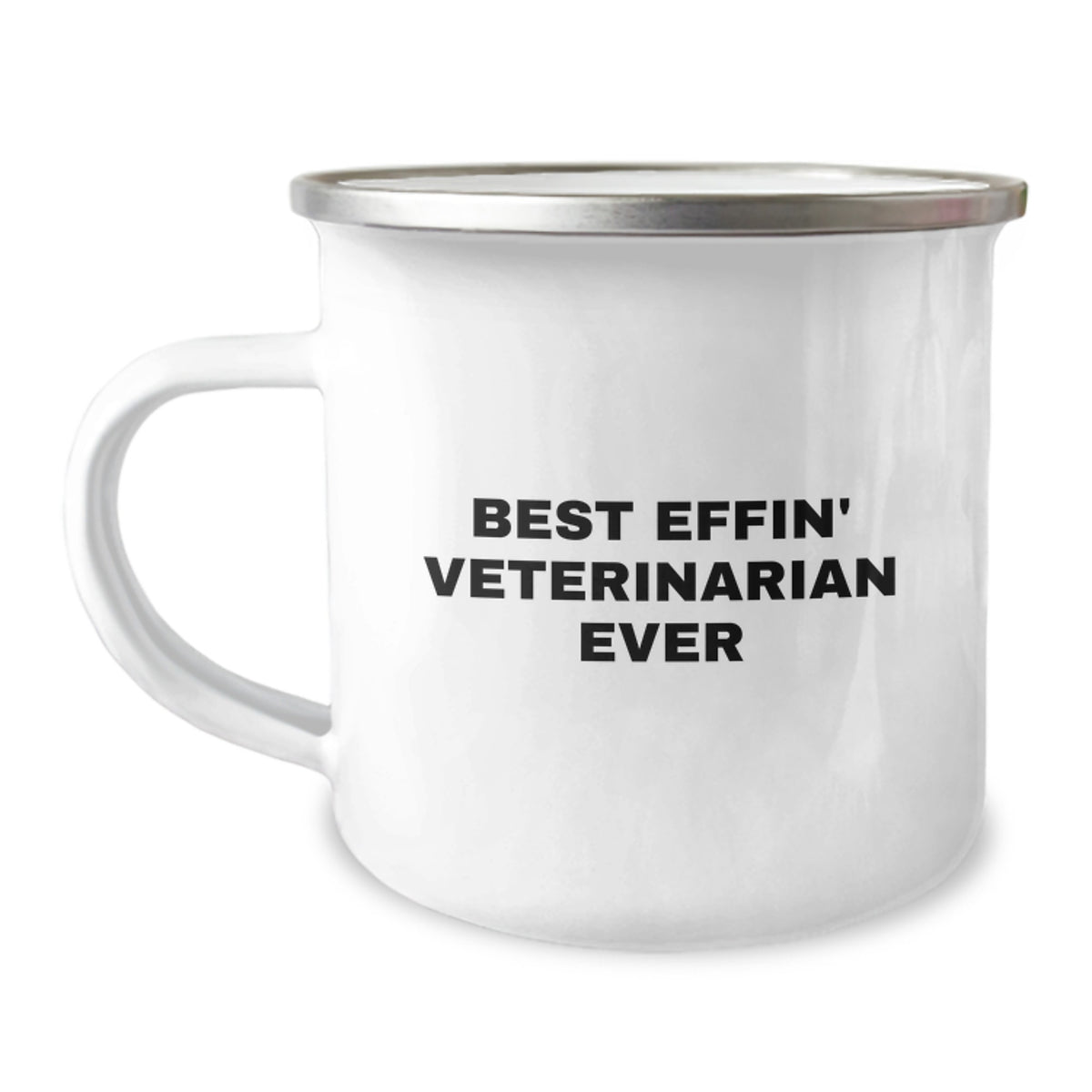 Funny Veterinarian Gifts from Family, Best Effin' Veterinarian Ever Camping Mug, Unique Mother's Day Unique Gifts for Women - Image 1
