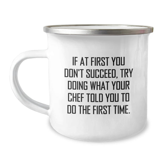 Funny Chef Quotes Gifts from Family to Graduation Unique Gifts for Chefs, Camping Mugs with Funny Sayings, Inspirational Gifts for Men, Women, Friends, and Family - Image 1