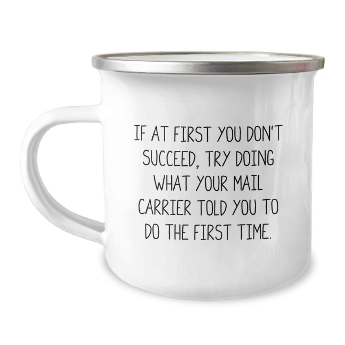 Funny Mail Carrier Gifts for Him, Camping Mug with Inspirational Quote, Perfect Birthday Unique Gifts from Friends - Image 1