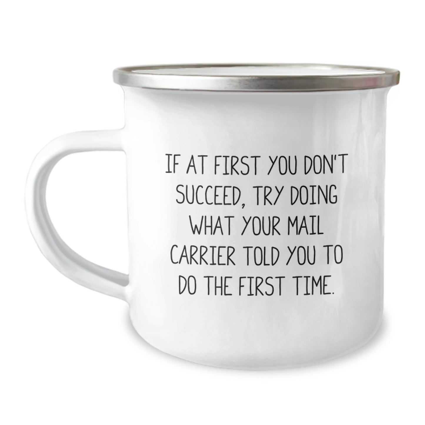 Funny Mail Carrier Gifts for Him, Camping Mug with Inspirational Quote, Perfect Birthday Unique Gifts from Friends - Image 1