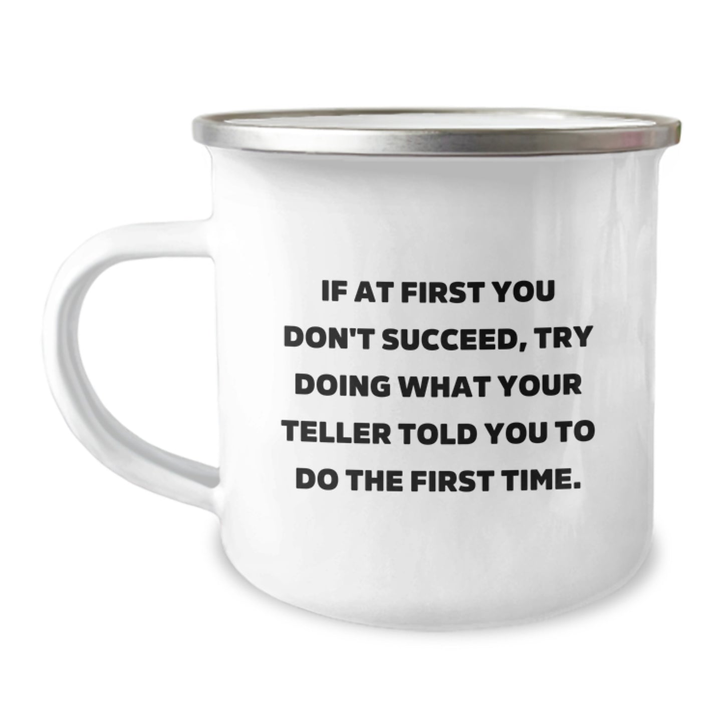 Funny Teller Inspired Camping Mug Gifts from Friends for Teller Graduation Unique Gift - Image 1