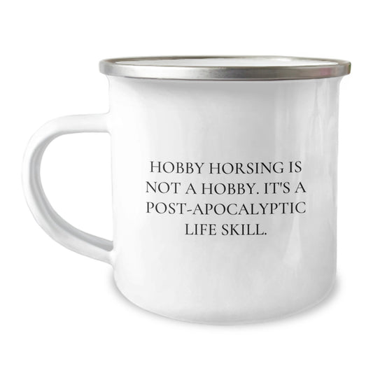 Hobby Horsing Camping Mug Gifts from Friends - Funny Quote for Graduation Unique Gifts, Men, Women, Coworkers, Family - Image 1