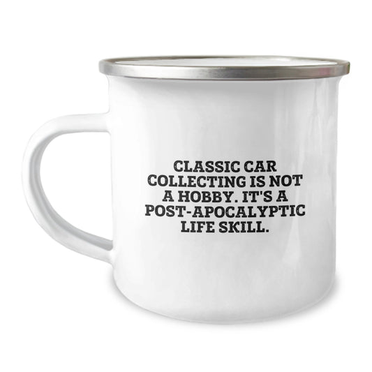 Unique Gifts from Friends for Classic Car Collecting Enthusiasts, Funny Camping Mug for Graduation Unique Gifts - Image 1