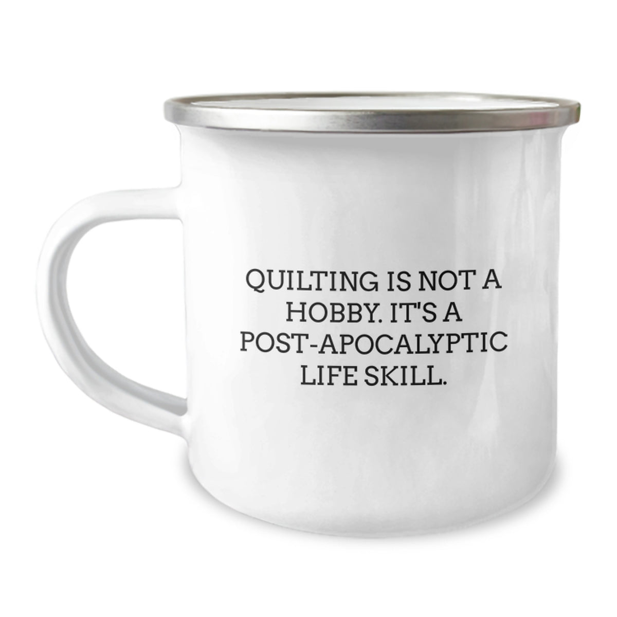 Quilting Keepsake Stainless Steel Camping Mug for Him Birthday Gift - Image 1