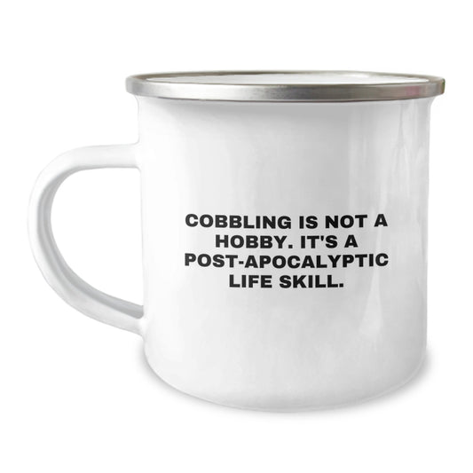 Cobbling Life Skills Graduation Unique Gifts from Friends - Funny Camping Mug for Men - Image 1
