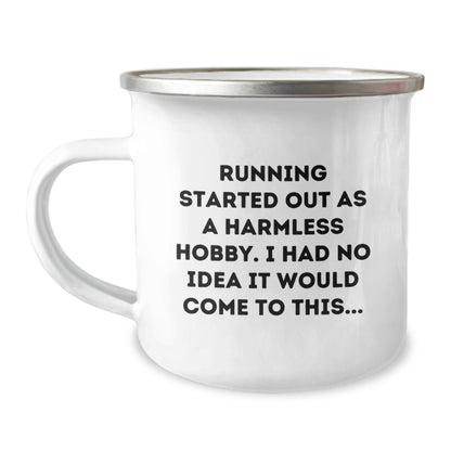 Funny Running Quotes Gifts from Men for Running Friends - Camping Mug - Graduation Unique Gifts - Image 1