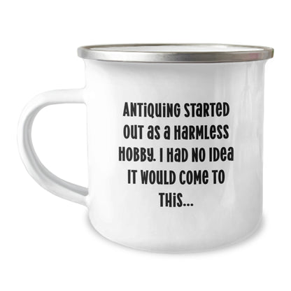 Funny Antiquing Gifts from Dad to Daughter - Camping Mug for Graduation - Image 1