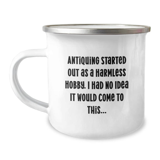 Funny Antiquing Gifts from Dad to Daughter - Camping Mug for Graduation - Image 1