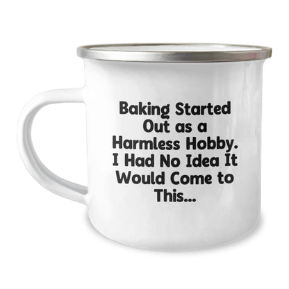 Funny Baking Enthusiast Camping Mug Gifts from Friends for Men Graduation Unique Baking Lovers - Image 1