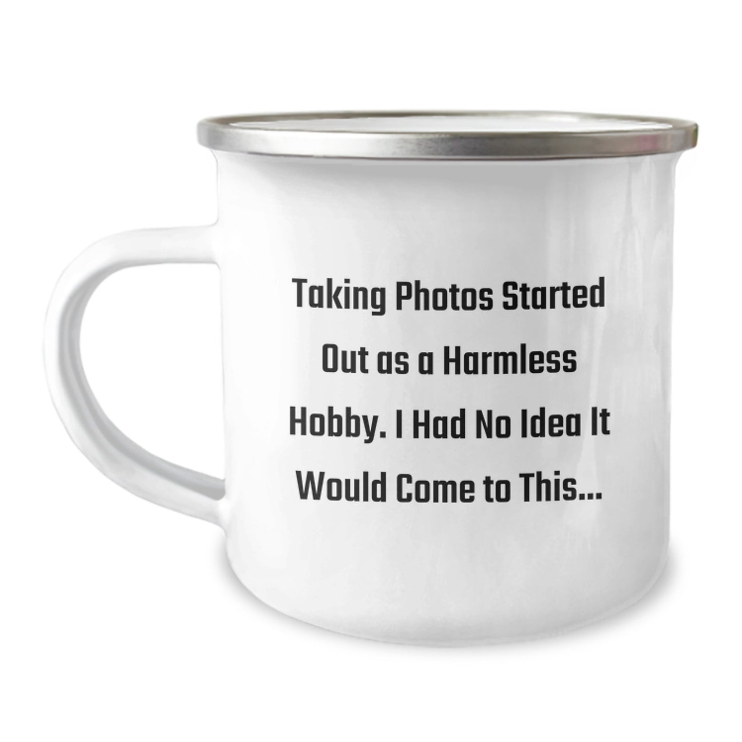 Taking Photos Gift for Him Humorous Camping Mug Keepsake - Image 1