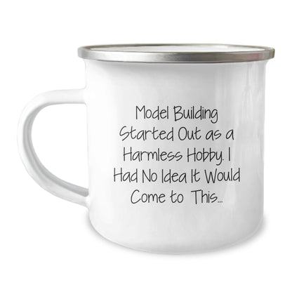 Funny Model Building Gifts from Friends for Graduation - Model Building Camping Mug with Inspirational Quote - Image 1