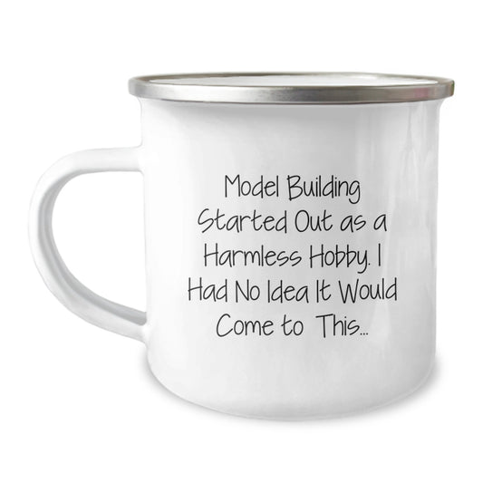 Funny Model Building Gifts from Friends for Graduation - Model Building Camping Mug with Inspirational Quote - Image 1