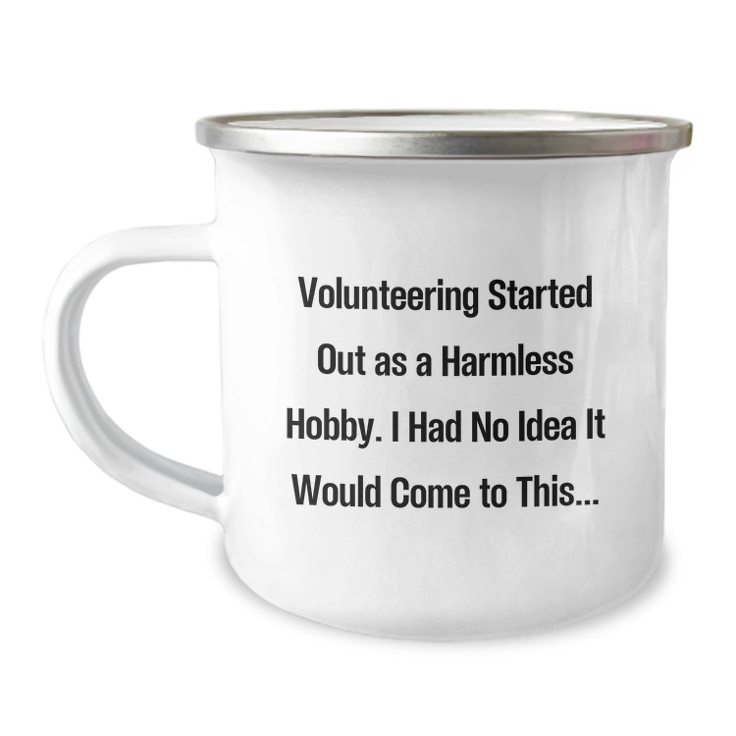 Volunteering Keepsake Camping Mug for Him Birthday Gift with Enamel - Image 1