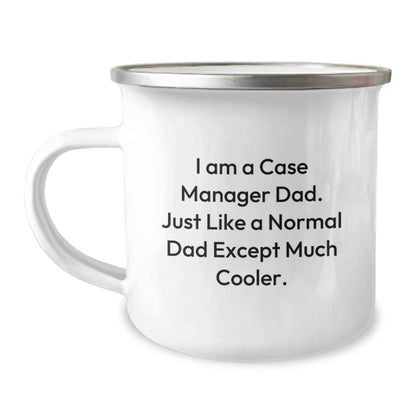 Case Manager Gifts for Dad, Funny Quote Camping Mug, Graduation Unique Gifts, Gifts from Dad to Case Manager - Image 1