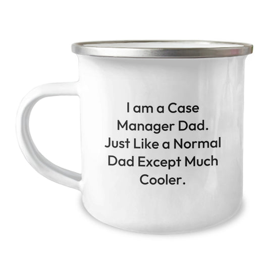Case Manager Gifts for Dad, Funny Quote Camping Mug, Graduation Unique Gifts, Gifts from Dad to Case Manager - Image 1