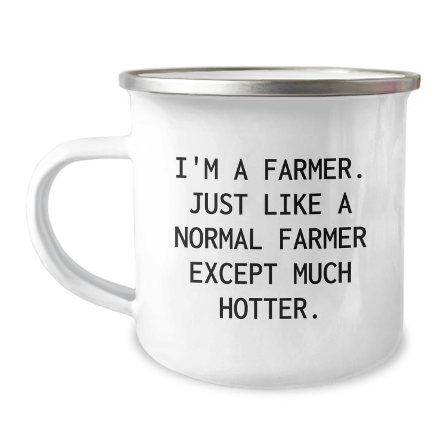 Funny Camping Mug Gifts for Farmer Friends from Family - I'm A Farmer. Just Like A Normal Farmer Except Much Hotter. - Unique Graduation Gift - Image 1