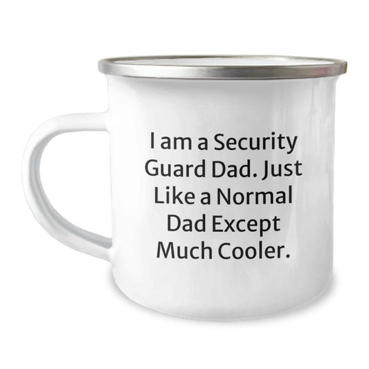 Security Guard Dad Gifts - 'I Am A Security Guard Dad' Funny Camping Mug for Security Guard Men Graduation Unique Gifts - Image 1