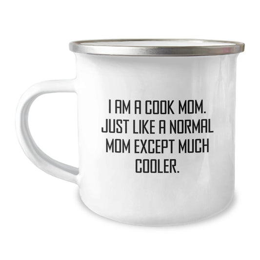 Birthday Gift Camping Mug for Her I Am A Cook Mom Present - Image 1