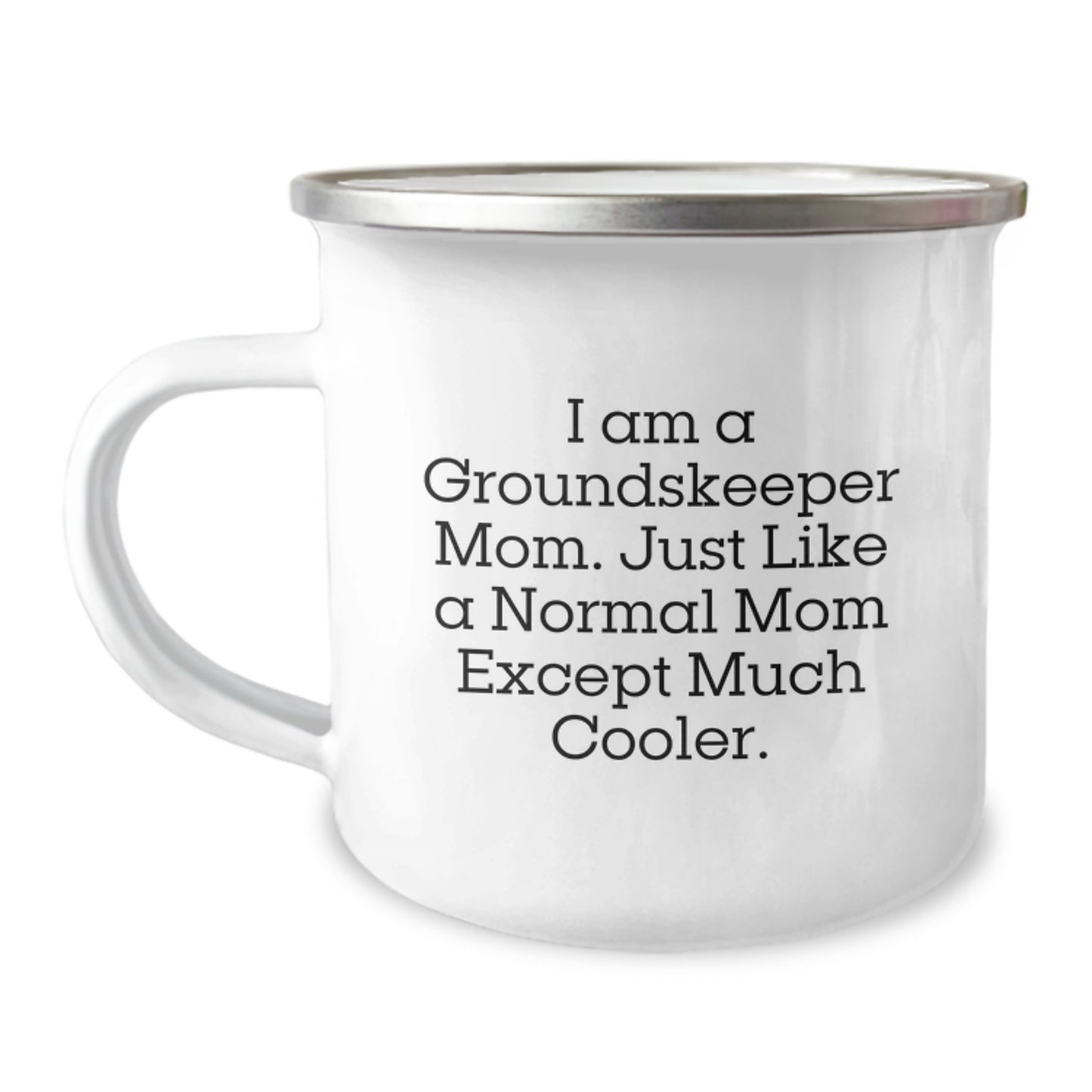 Gifts from Mom to groundskeeper Dad, Funny Camping Mug for Graduation Unique Gifts - Image 1