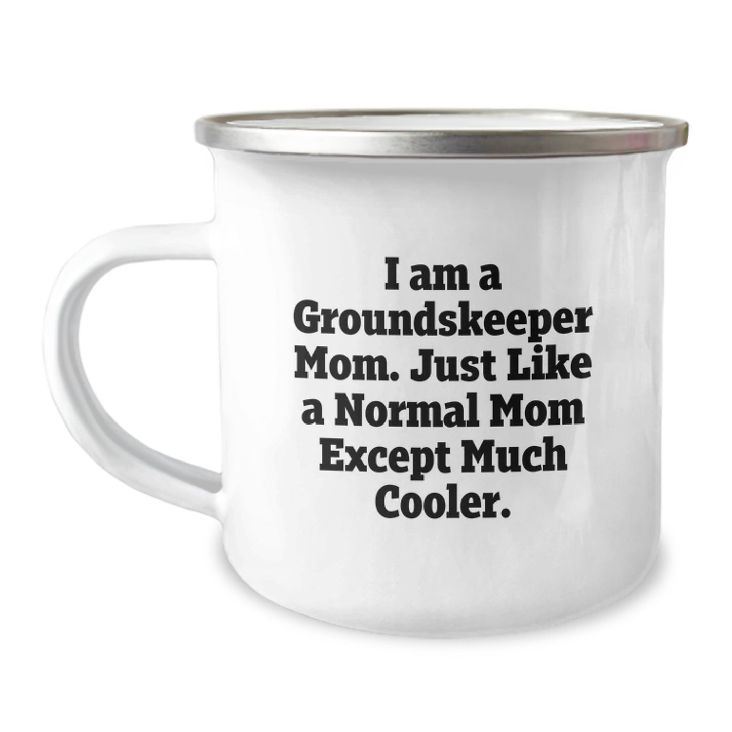 Funny groundskeeper Gifts for groundskeeper Mom - Camping Mug with Inspirational Quote, Gifts from Mom to Daughter for groundskeeper Graduation - Image 1
