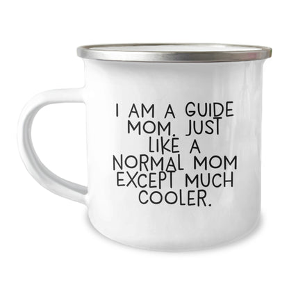 Funny Guide Mom Gifts from Family, Camping Mug for Graduation Unique Gifts, Guide Mom Graduation Day Coffee Mug - Image 1