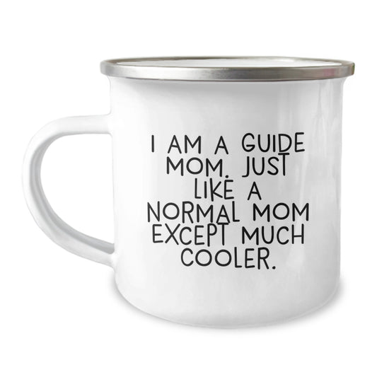 Funny Guide Mom Gifts from Family, Camping Mug for Graduation Unique Gifts, Guide Mom Graduation Day Coffee Mug - Image 1