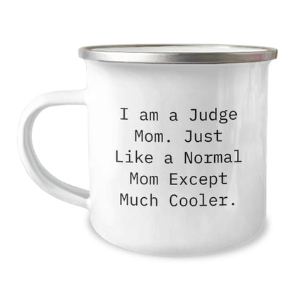 Judge Keepsake Camping Mug for Him Birthday Gift Cool Mom Style Fun Joy - Image 1
