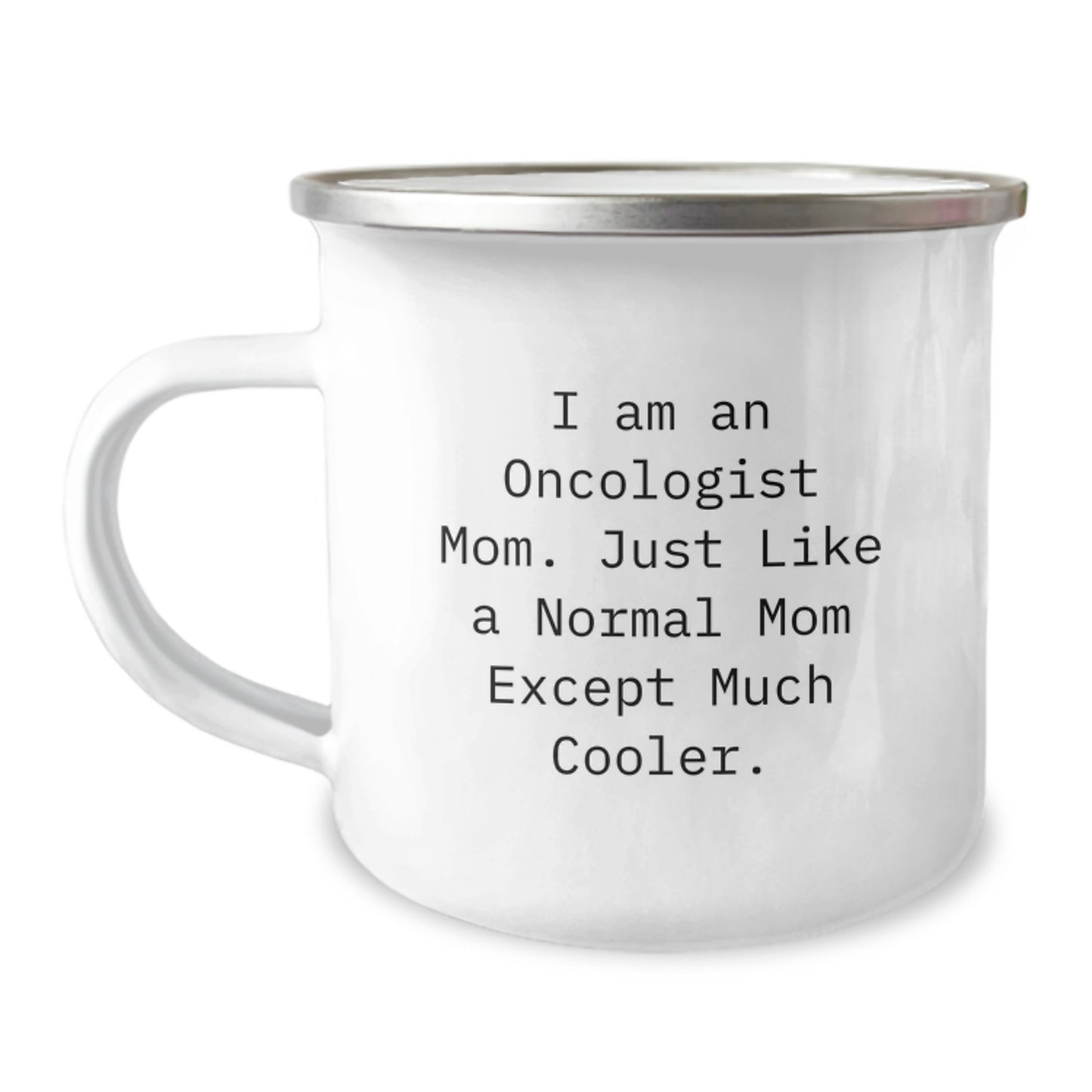 Oncologist Keepsake Camping Mug Birthday Gift for Him, Cool Edition - Image 1