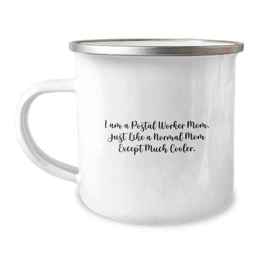 Camping Mug Gift Idea Postal Worker Mom - A Playful Present - Image 1