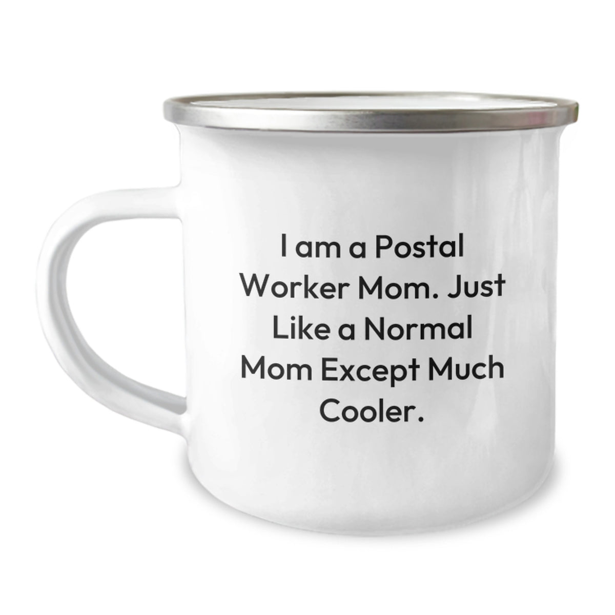 Witty Postal Worker Mom Gift - Novelty Camping Mug for Friends - Image 1