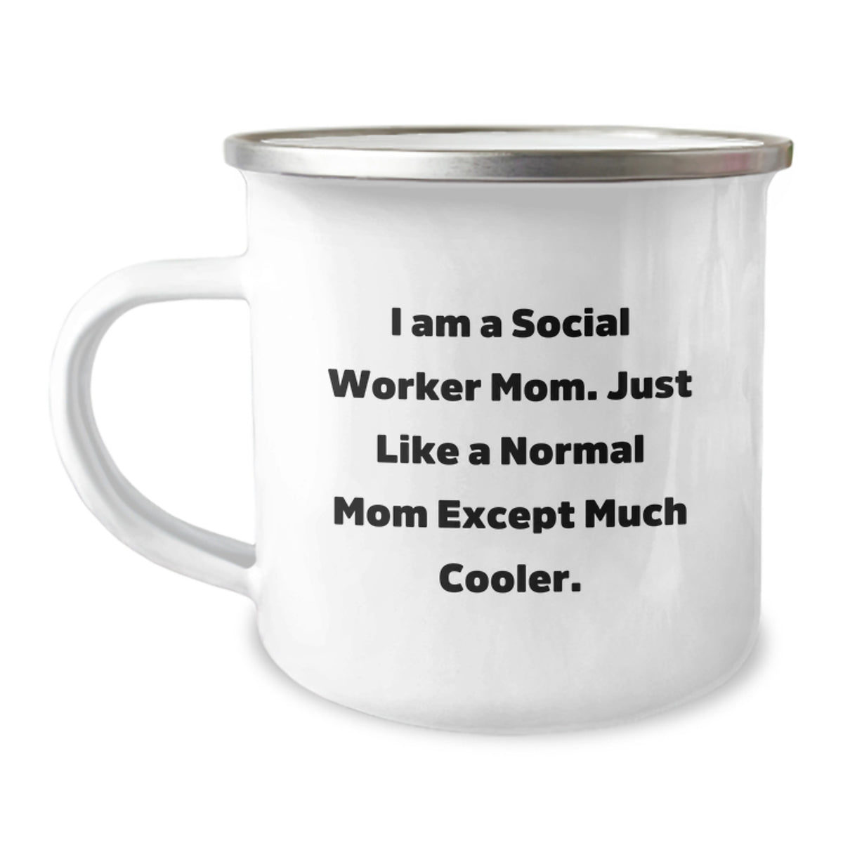 Christmas Gift for Her A Social Worker Mom's Present - Cool Quote Mug - Image 1
