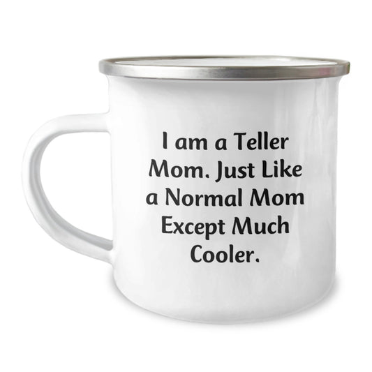 Christmas Gift for Her Teller Mom Camping Mug - A Playful Present - Image 1
