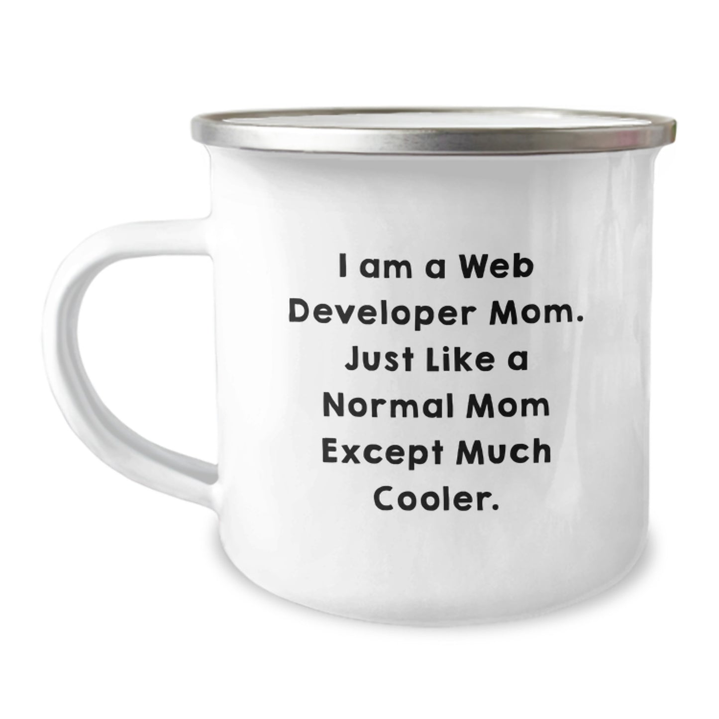 Mom Web Developer Keepsake Camping Mug Birthday Gift for Him - Image 1