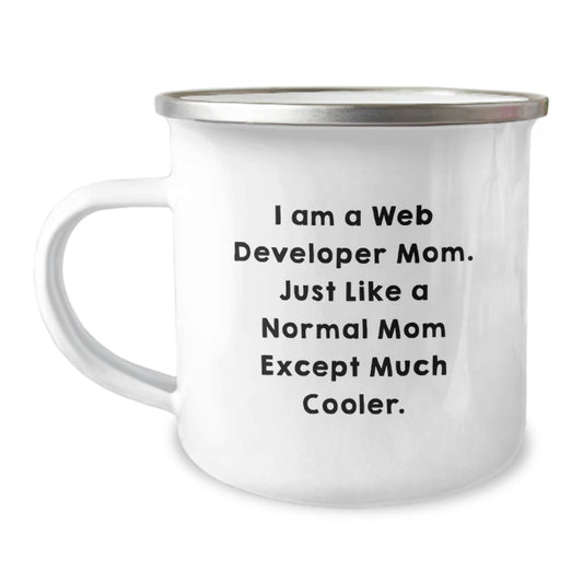 Mom Web Developer Keepsake Camping Mug Birthday Gift for Him - Image 1